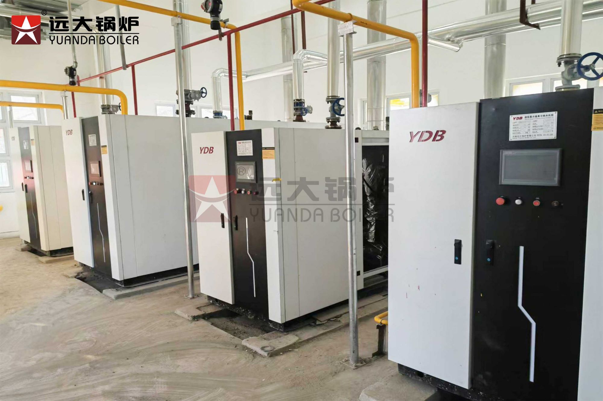 甘肅蘭州某賓館4臺YDB燃?xì)庹婵绽淠裏崴畽C(jī)組